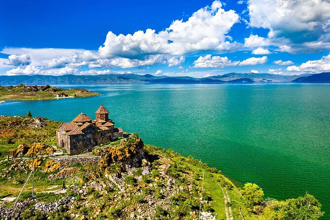 Garni,Geghard, Lake Sevan & Dilijan Monasteries Private Tour - Lake Sevan and Sevanavank at high altitude