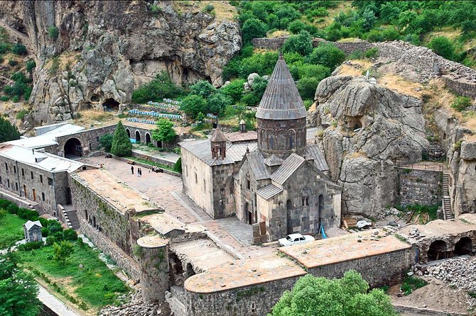 Group Tour: Garni, Symphony of Stones, Geghard, Lavash Baking - Charent’s Arch and the first view toward Mount Ararat
