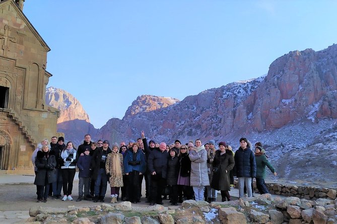 Group Tour: Khor Virap, Noravank, Tatev monasteries (wayback on Ropeway) - Noravank through a narrow canyon