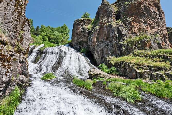 Group Tour: Lake Sevan, Hayravank, Noratus, Jermuk, winery - Hayravank’s rough stone church above the shore