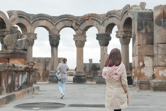 Private 8-9-hour Echmiadzin, Zvartnots, Garni and Geghard trip from Yerevan - Zvartnots, a ruined cathedral with a bold design