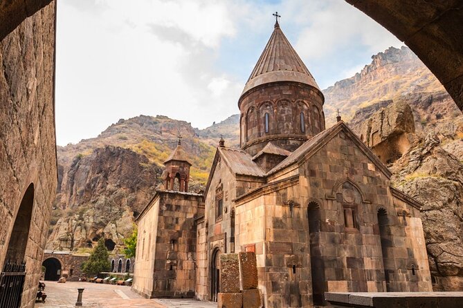 Private Tour to Garni Temple, Geghard & Khor Virap Monasteries, Azat Reservoir - Geghard, a monastery cut into the rock