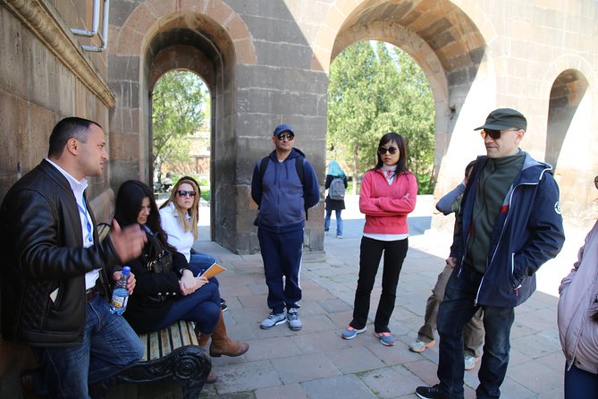 Private tour to UNESCO heritage Echmiadzin churches, Zvartnots and Sardarapat - Zvartnots Temple: ruins with a wider view