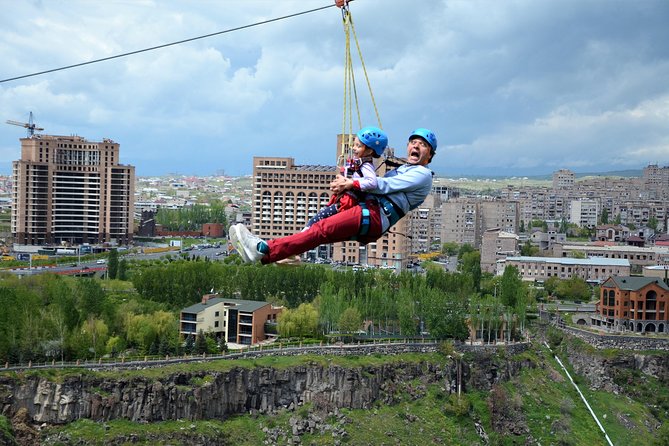 Try the fastest zipline in Armenia - Arabkir Park and the gorge setting