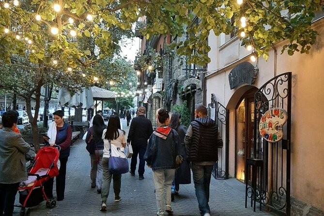 Walking Yerevan City Tour with 5 Wine & 10 years-old brandy - Republic Square After Dark